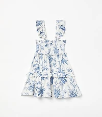 Posh Peanut X LOFT Palm Smocked Babydoll Dress