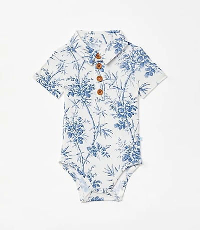 Posh Peanut X LOFT Palm Short Sleeve Collared Bodysuit