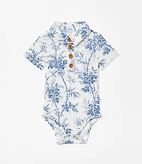 Posh Peanut X LOFT Palm Short Sleeve Collared Bodysuit