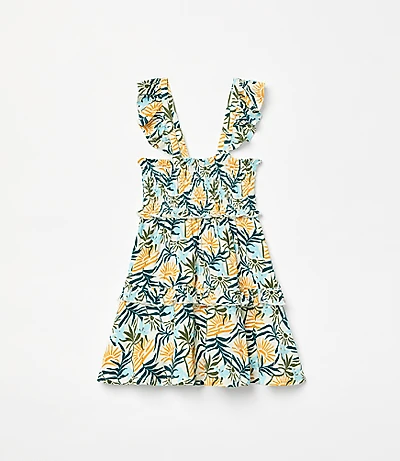 Posh Peanut X LOFT Sunset Smocked Babydoll Dress
