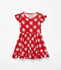 Posh Peanut X LOFT Sunny Cap Sleeve Ruffled Twirl Dress