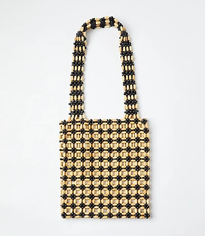 Salt + Umber Nora Beaded Tote Bag