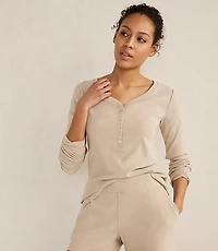 Haven Well Within Organic Cotton Rib Knit Henley