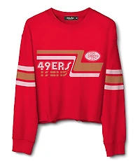 Junk Food San Francisco 49ers Retro Crop Fleece