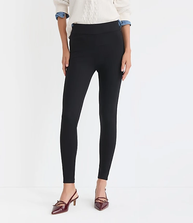 Petite Seamed Ponte Leggings