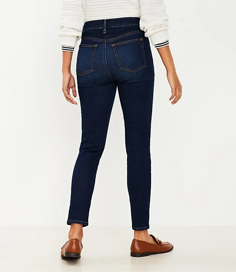 Curvy High Rise Skinny Jeans Classic Dark Indigo Wash