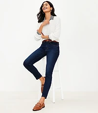 Petite High Rise Skinny Jeans Classic Dark Indigo Wash