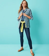 Mid Rise Skinny Jeans in Classic Dark Indigo Wash