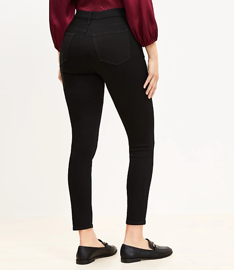 Curvy High Rise Skinny Jeans Black