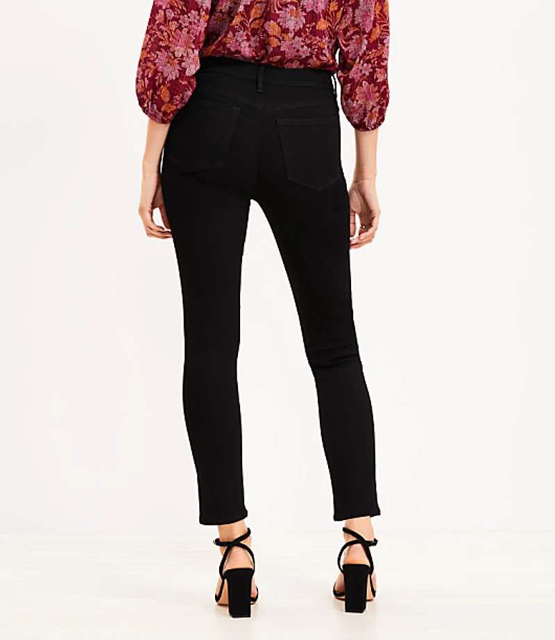 Curvy Mid Rise Skinny Jeans Black