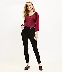 Petite High Rise Skinny Jeans Black