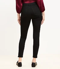 Petite High Rise Skinny Jeans Black