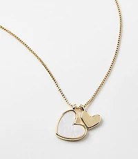 Mother of Pearl Heart Necklace