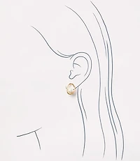 Pearlized Stud Earrings