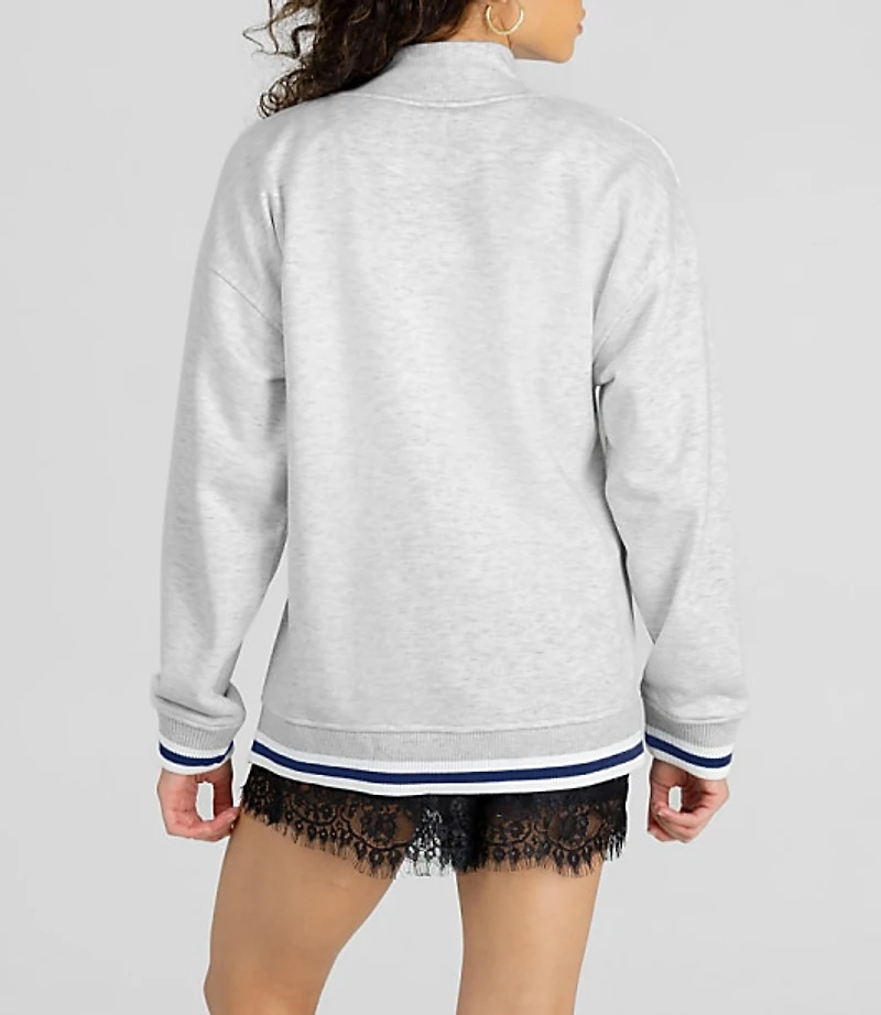 Gameday Couture Michigan Wolverines Rally Point Funnel Neck Sweatshirt