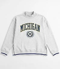Gameday Couture Michigan Wolverines Rally Point Funnel Neck Sweatshirt