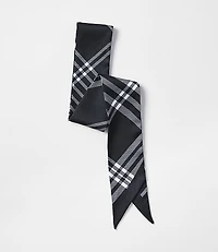 Plaid Skinny Scarf