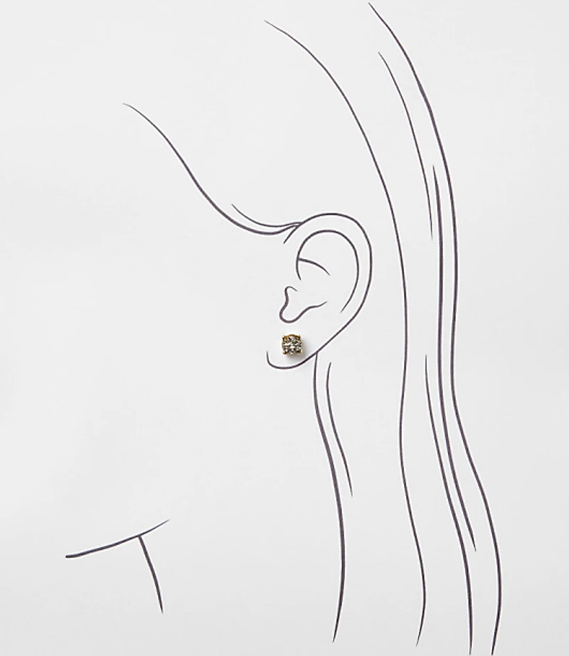 Pearlized Sparkle Stud Earring Set