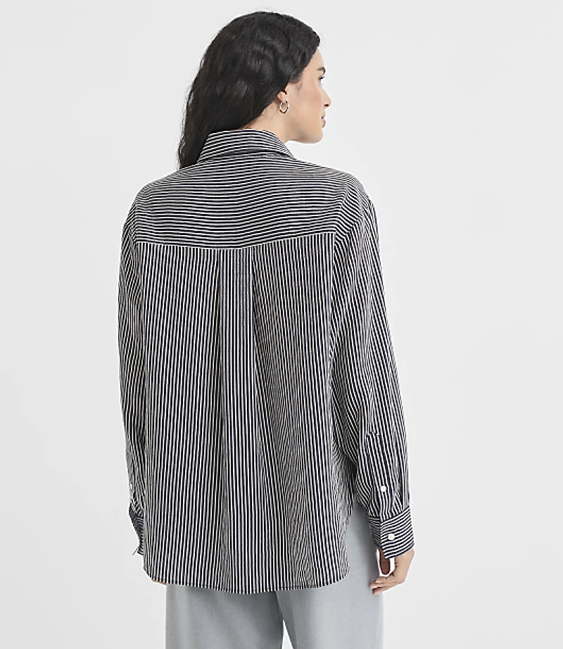 Striped Everyday Oversized Shirt
