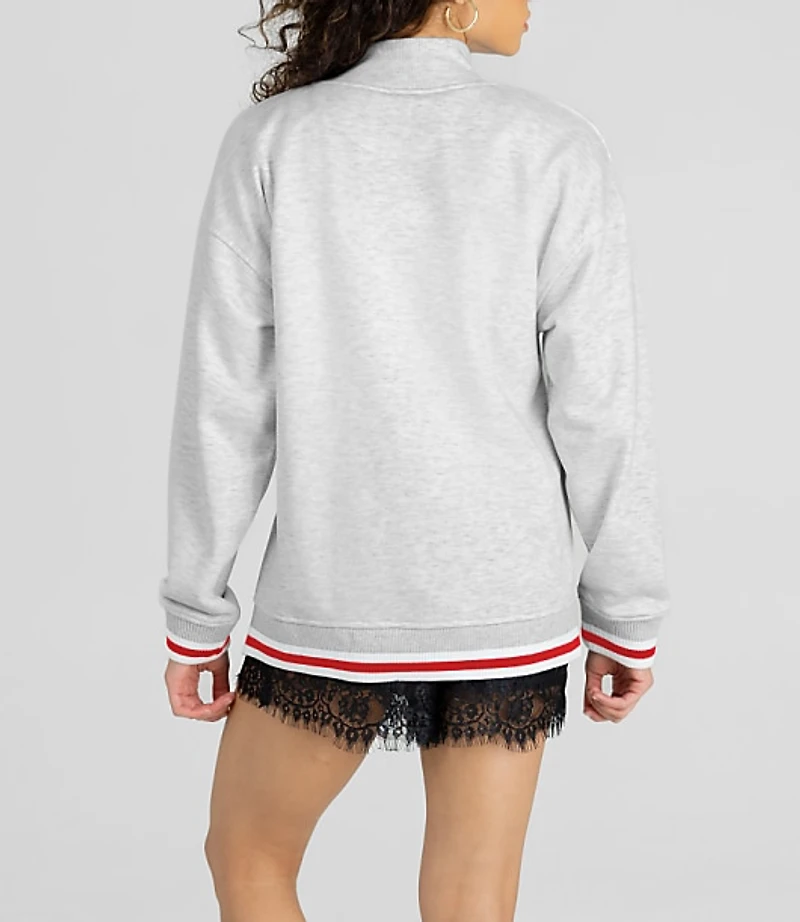 Gameday Couture Ohio State Buckeyes Rally Point Funnel Neck Sweatshirt