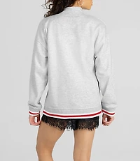 Gameday Couture Ohio State Buckeyes Rally Point Funnel Neck Sweatshirt
