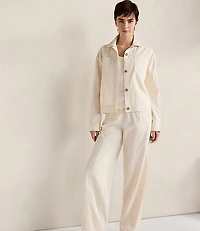 Haven Well Within Cotton Ecru Denim Boxy Jacket