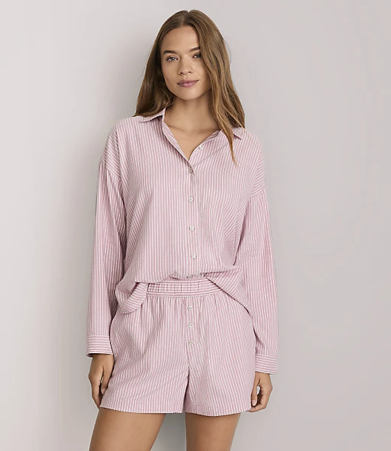 BCRF x Lou & Grey Striped Twill Pajama Set