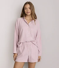 BCRF x Lou & Grey Striped Twill Pajama Set