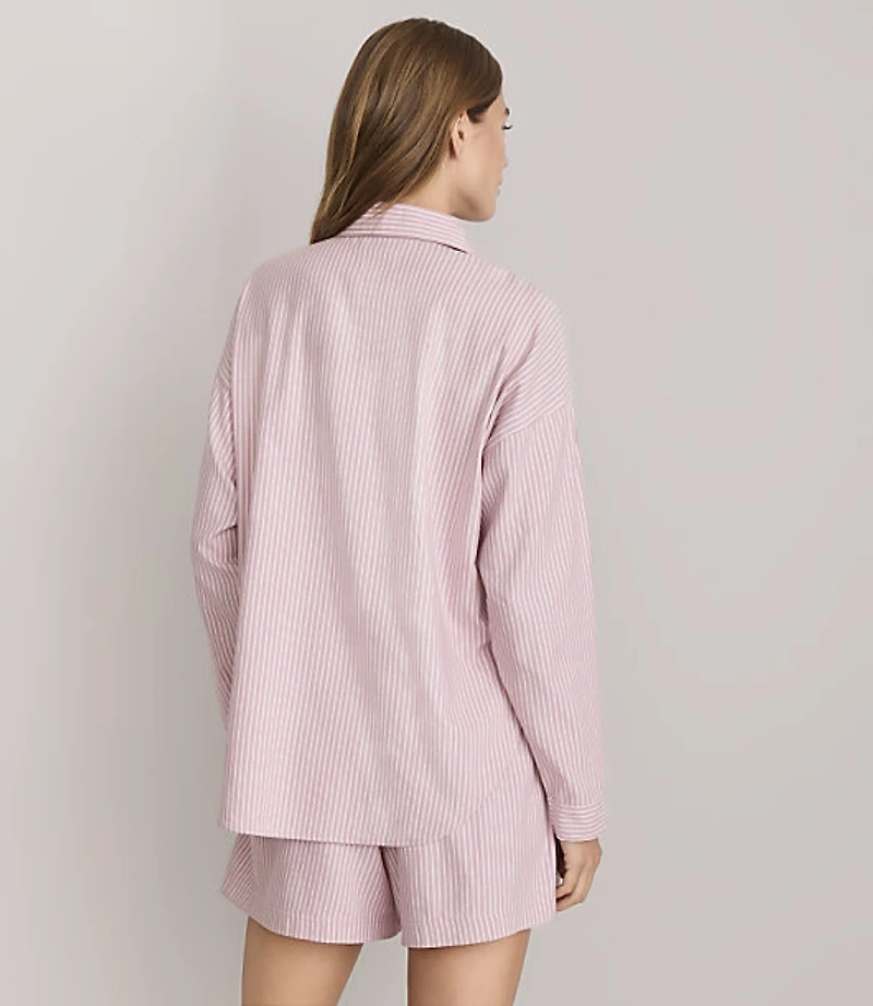 BCRF x Lou & Grey Striped Twill Pajama Set