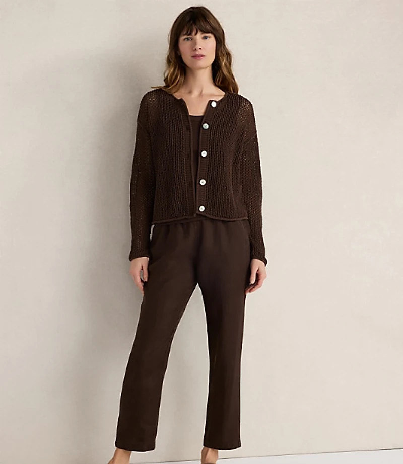 Haven Well Within Cotton Blend Open Stitch Cardigan