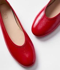 Patent High Vamp Ballet Flats