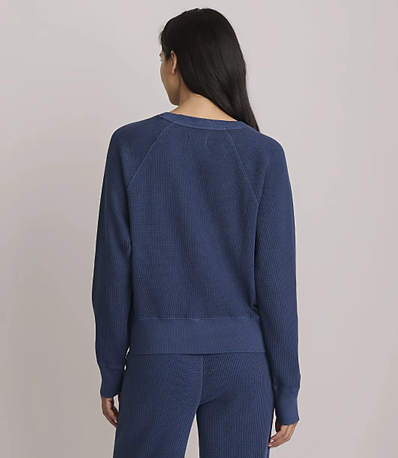 Petite Lou & Grey Garment Dyed Waffle Top