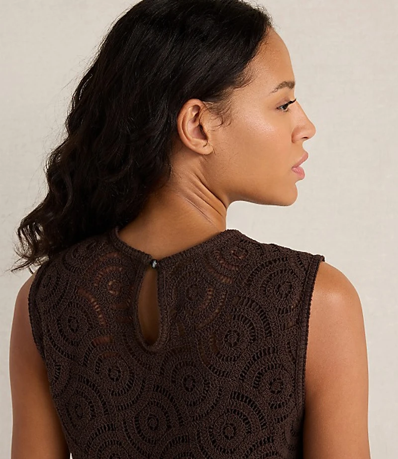 Haven Well Within Cotton Crochet Scalloped Tank