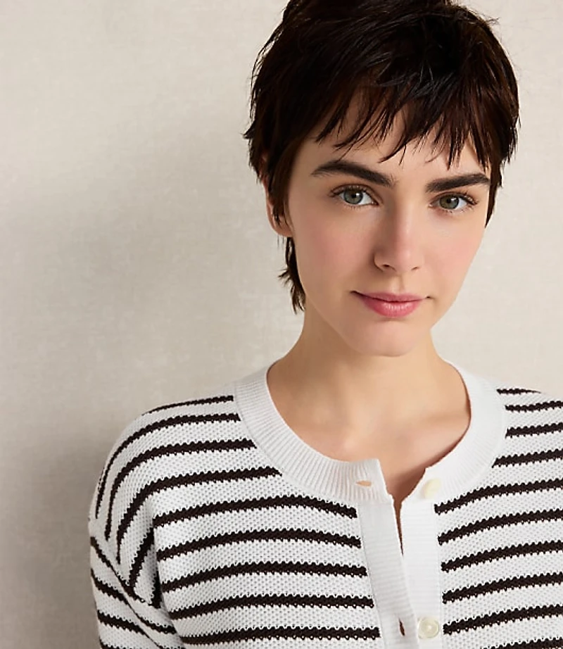 Haven Well Within Cotton Stripe Cardigan