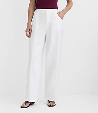 Petite Relaxed Straight Pants Twill