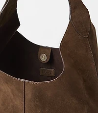 Suede Drop Shoulder Bag
