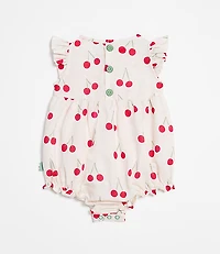 LOFT x Mon Coeur Linen Cherry Romper
