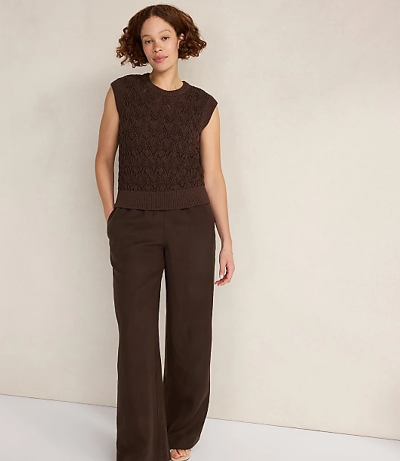 Haven Well Within Organic Cotton Chain Pointelle Sweater Vest