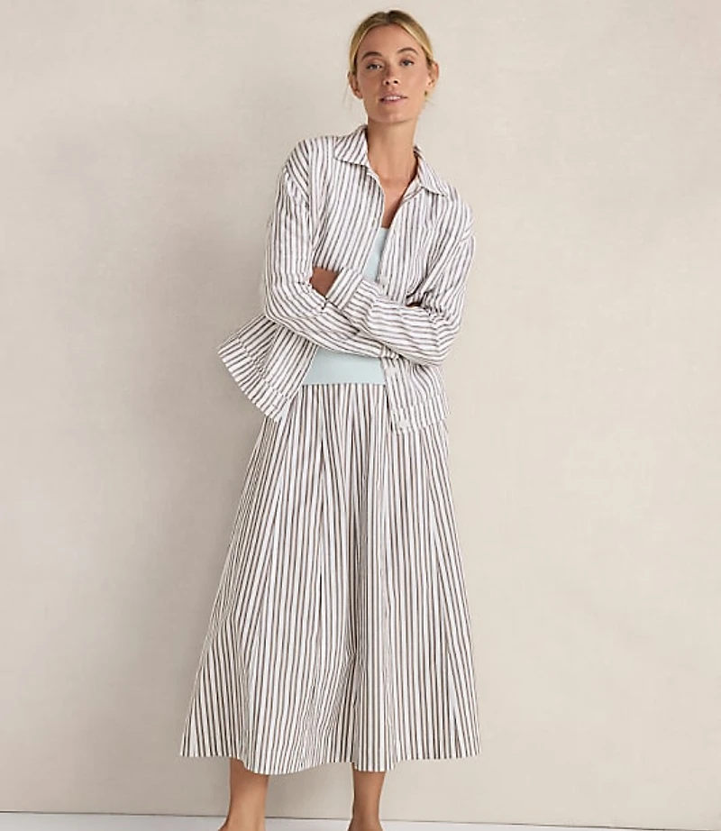 Haven Well Within Everweave Linen Stripe Boxy Jacket