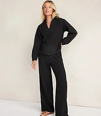 Haven Well Within Textured Cotton Gauze Collared Top