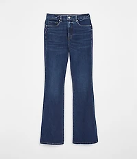 Rivete Petite Curvy High Rise Slim Flare Jeans Muse Wash