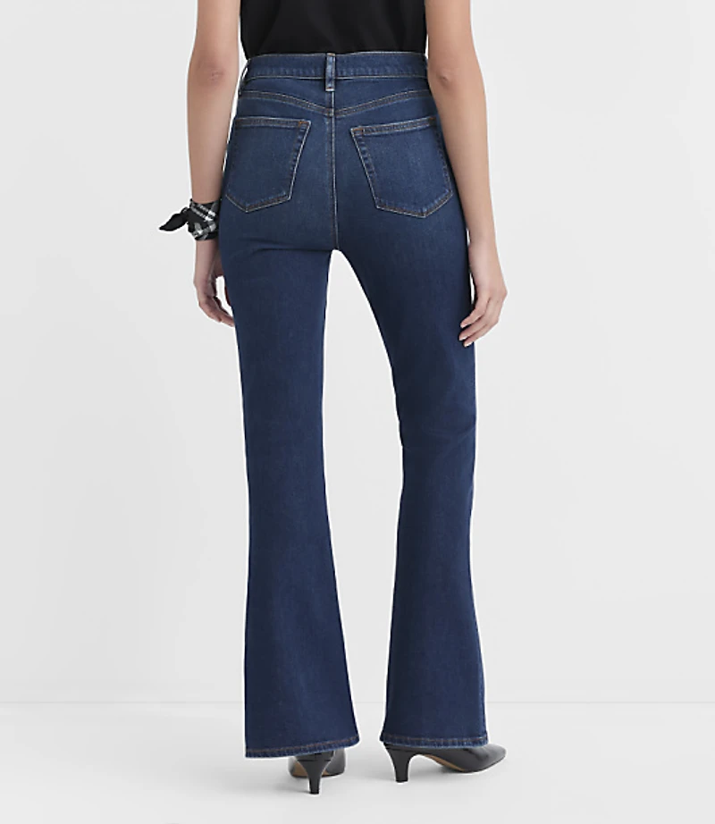 Rivete Tall High Rise Slim Flare Jeans Muse Wash