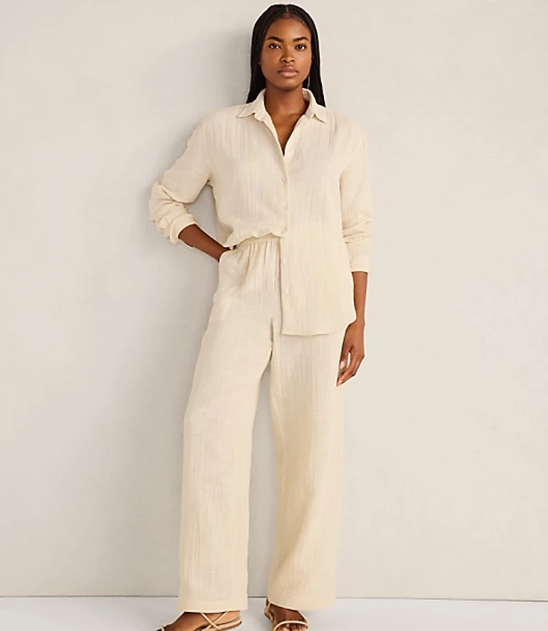 Haven Well Within The Daily Shirt Textured Cotton Gauze