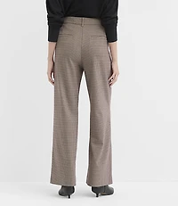 Curvy Palmer Wide Leg Pants Houndstooth