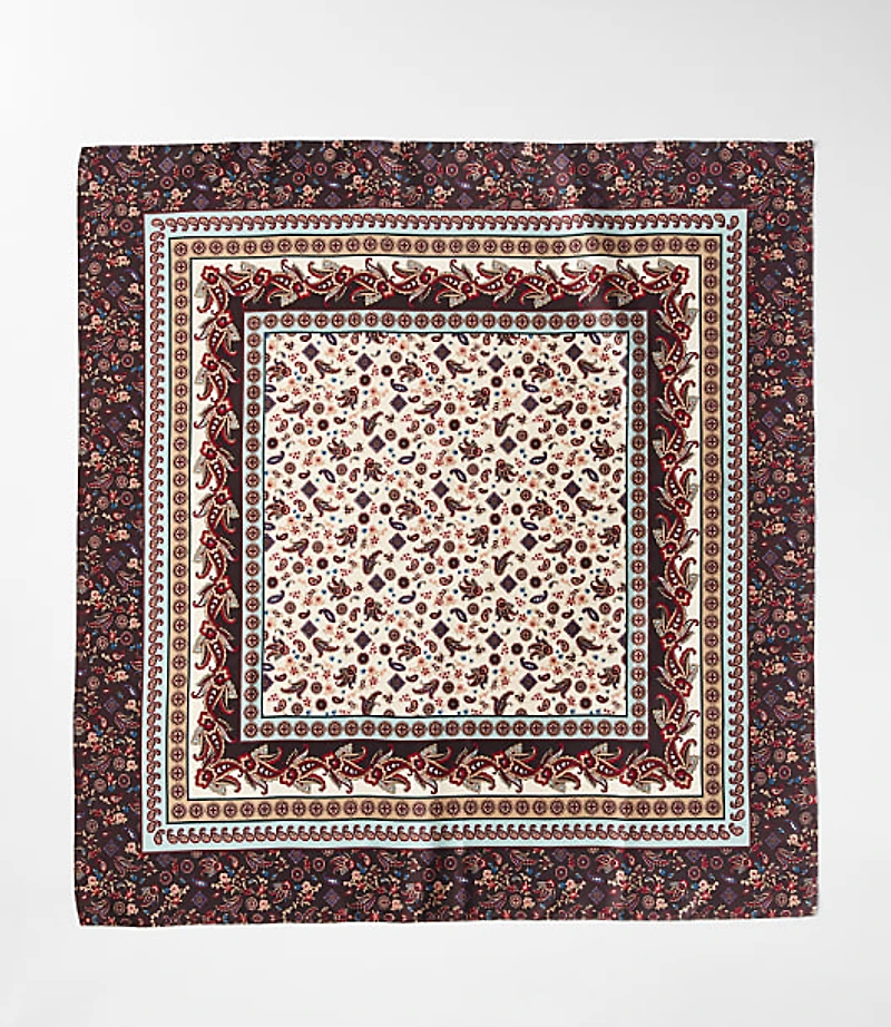 Floral Paisley Square Scarf
