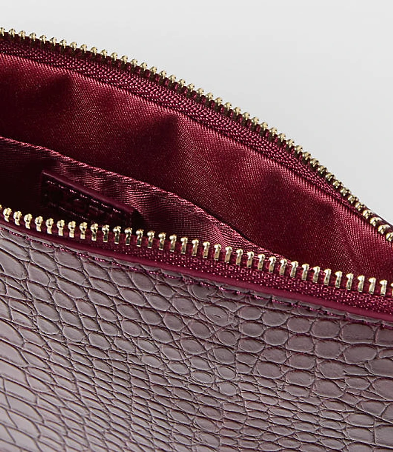 Embossed Zip Pouch