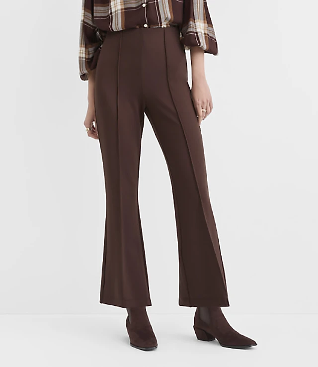 Pintucked Baby Boot Pants Ponte