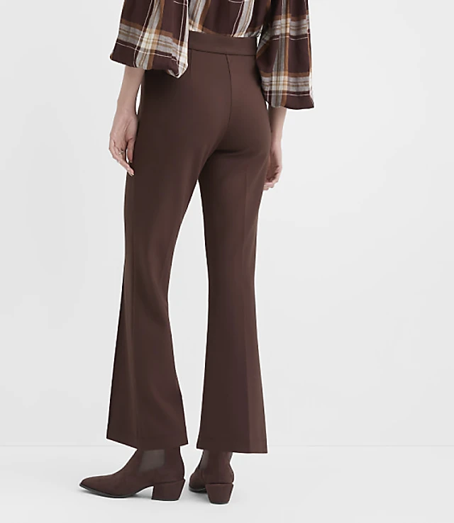 Pintucked Baby Boot Pants Ponte