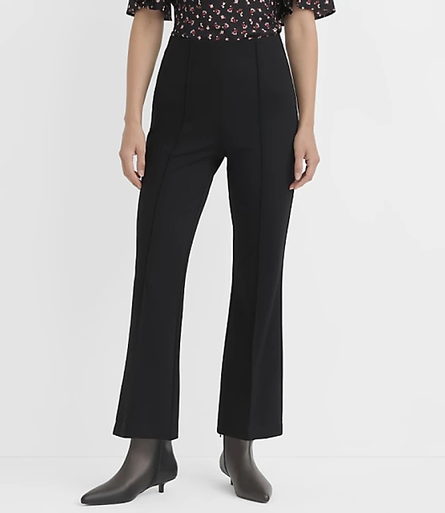 Pintucked Baby Boot Pants Ponte