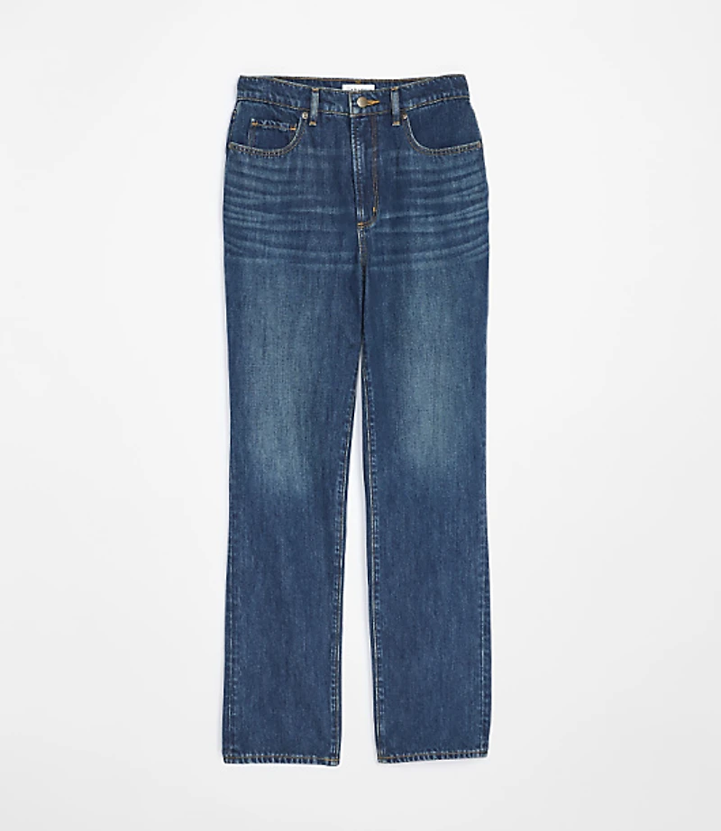 Rivete Curvy High Rise Stovepipe Jeans Authentic Dark Indigo Wash